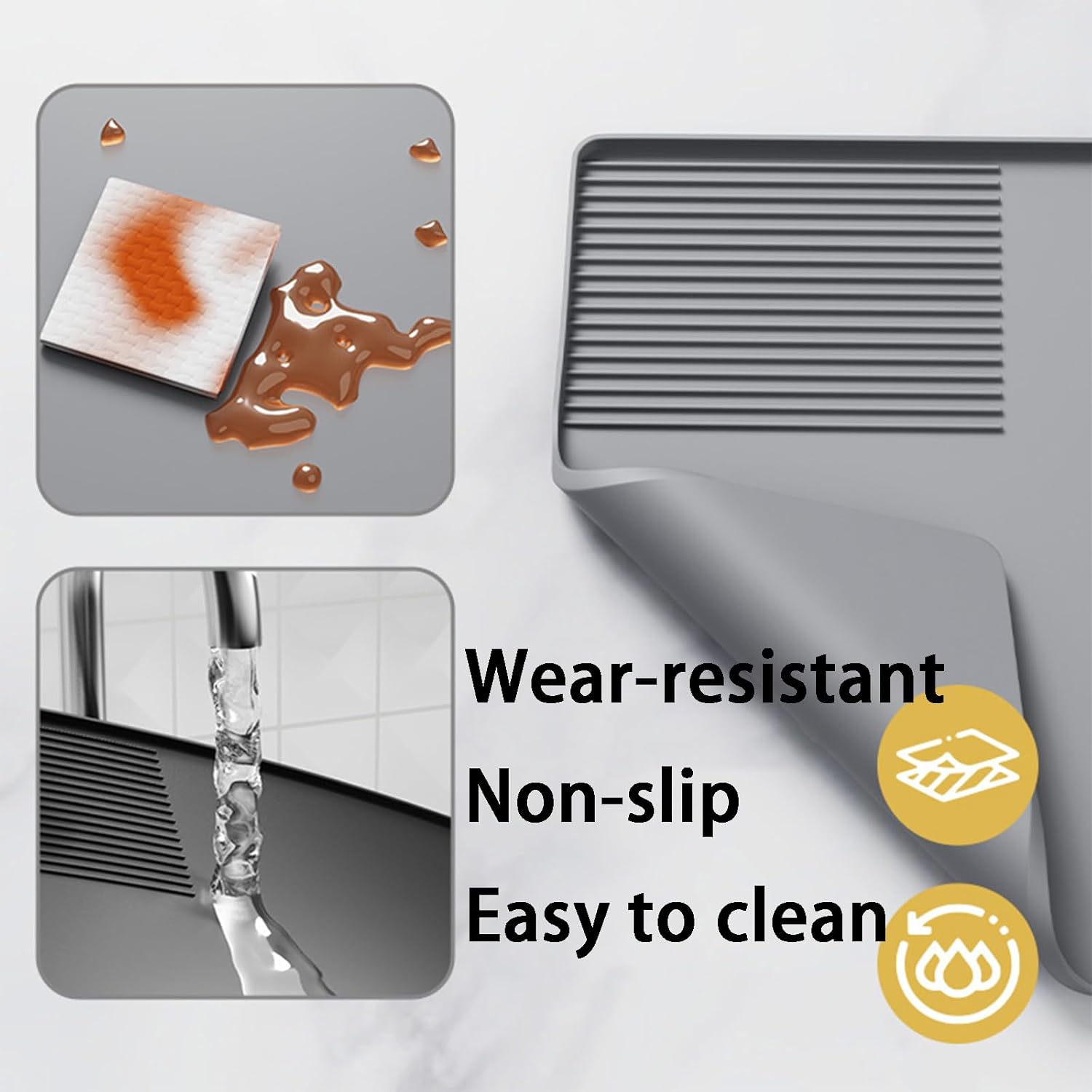 Tapis de café en Silicone 3 en - Bar Mat Rubber avis et prix